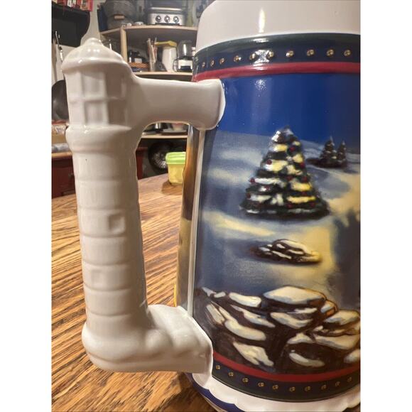 Budweiser Guiding The Way Home 7” Stein Lighthouse Christmas Vintage 2002 EXC!!! - Picture 4 of 10